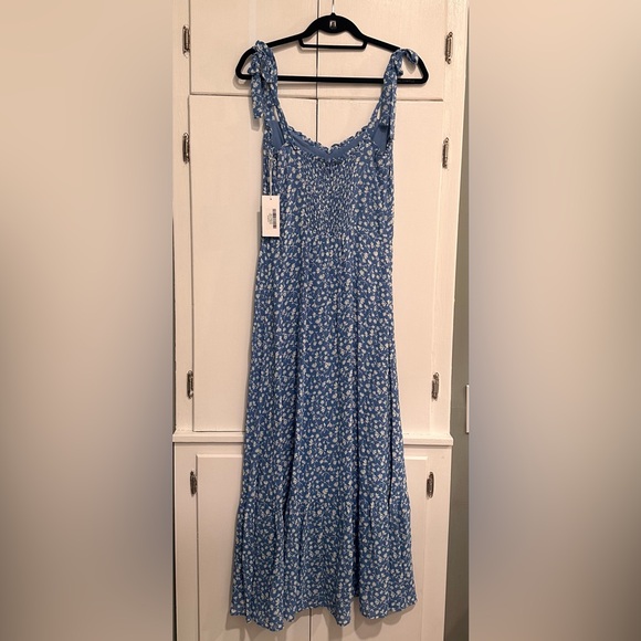 Reformation Blue Nikita Dress-Size 8 - Picture 2 of 4